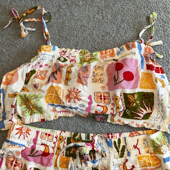 Sweetheart Clothing Multicolor 2Piece Shorts Set - Picture 2 of 6